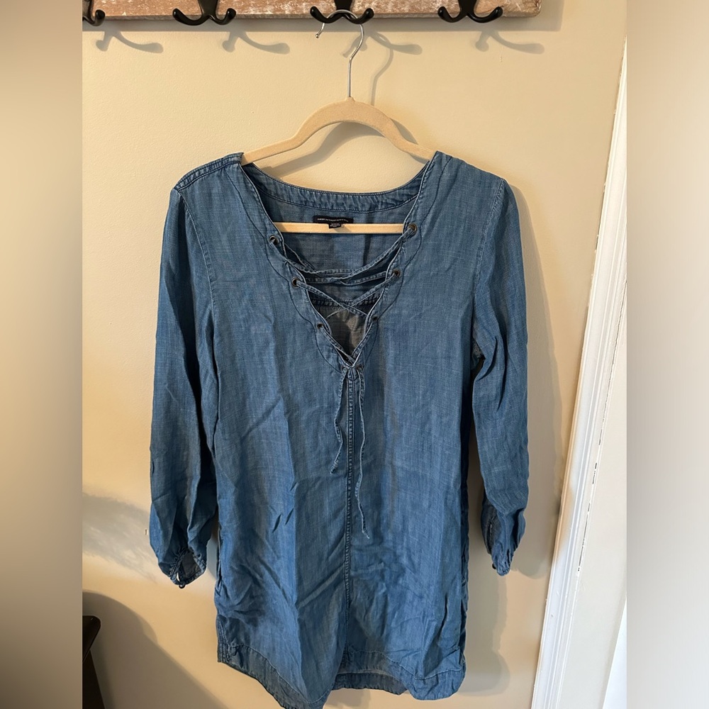 American Eagle relaxed denim dress